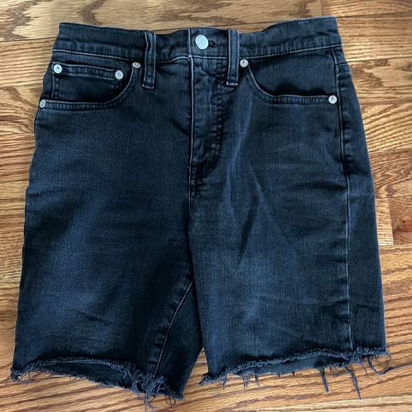 Madewell Black High Rise Denim Shorts - Picture 5 of 6